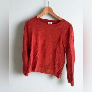 J. Crew Cotton Wool Vibrant Orange Sweater